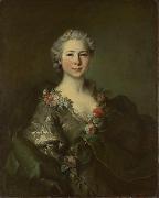 Louis Tocque probably Portrait of mademoiselle de Coislin oil on canvas